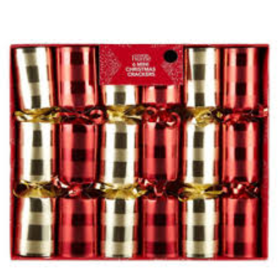 GEORGE CHRISTMAS CRACKERS RED